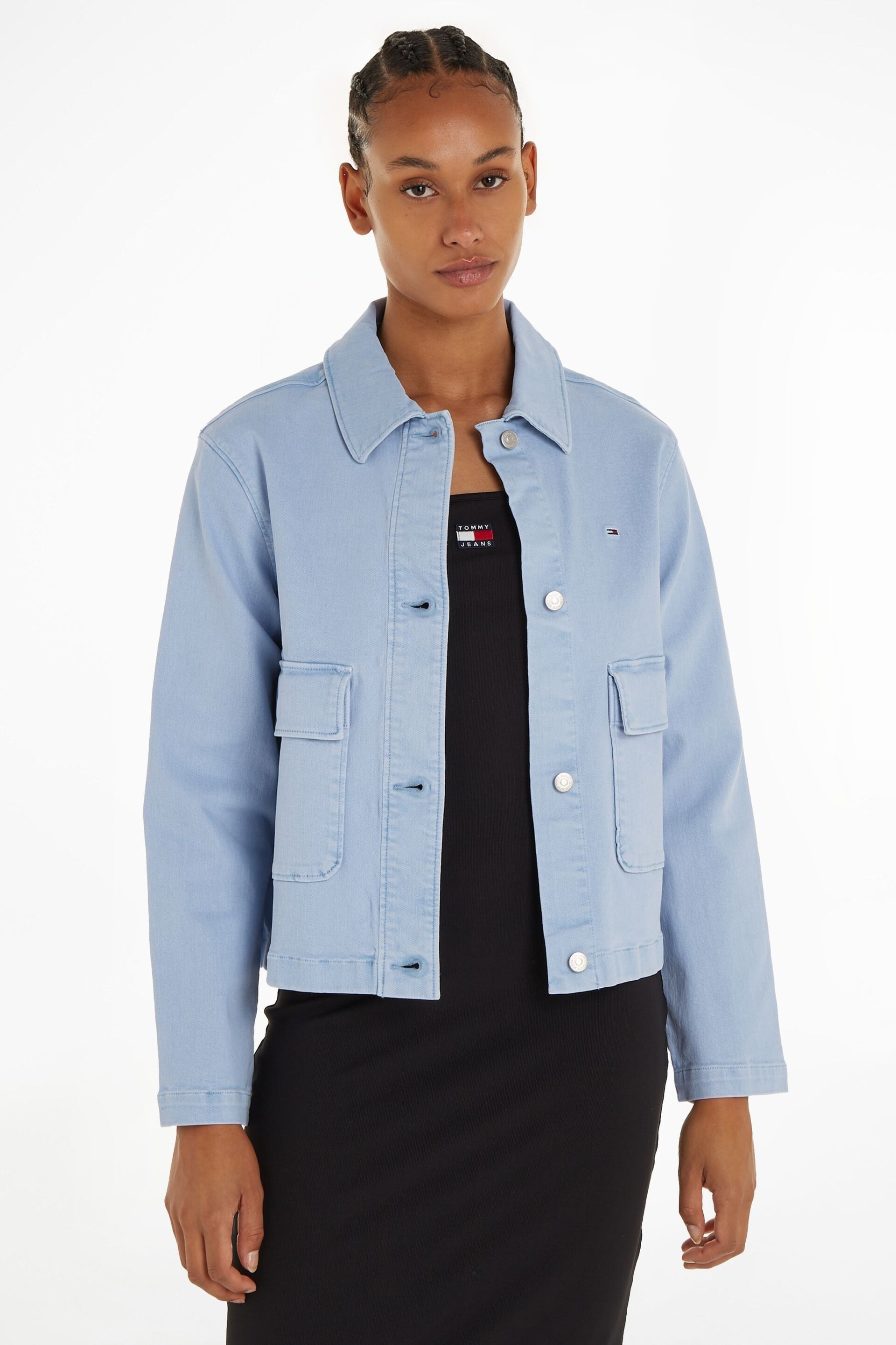 Tommy Jeans Cotton Blue Jacket - Image 1 of 6