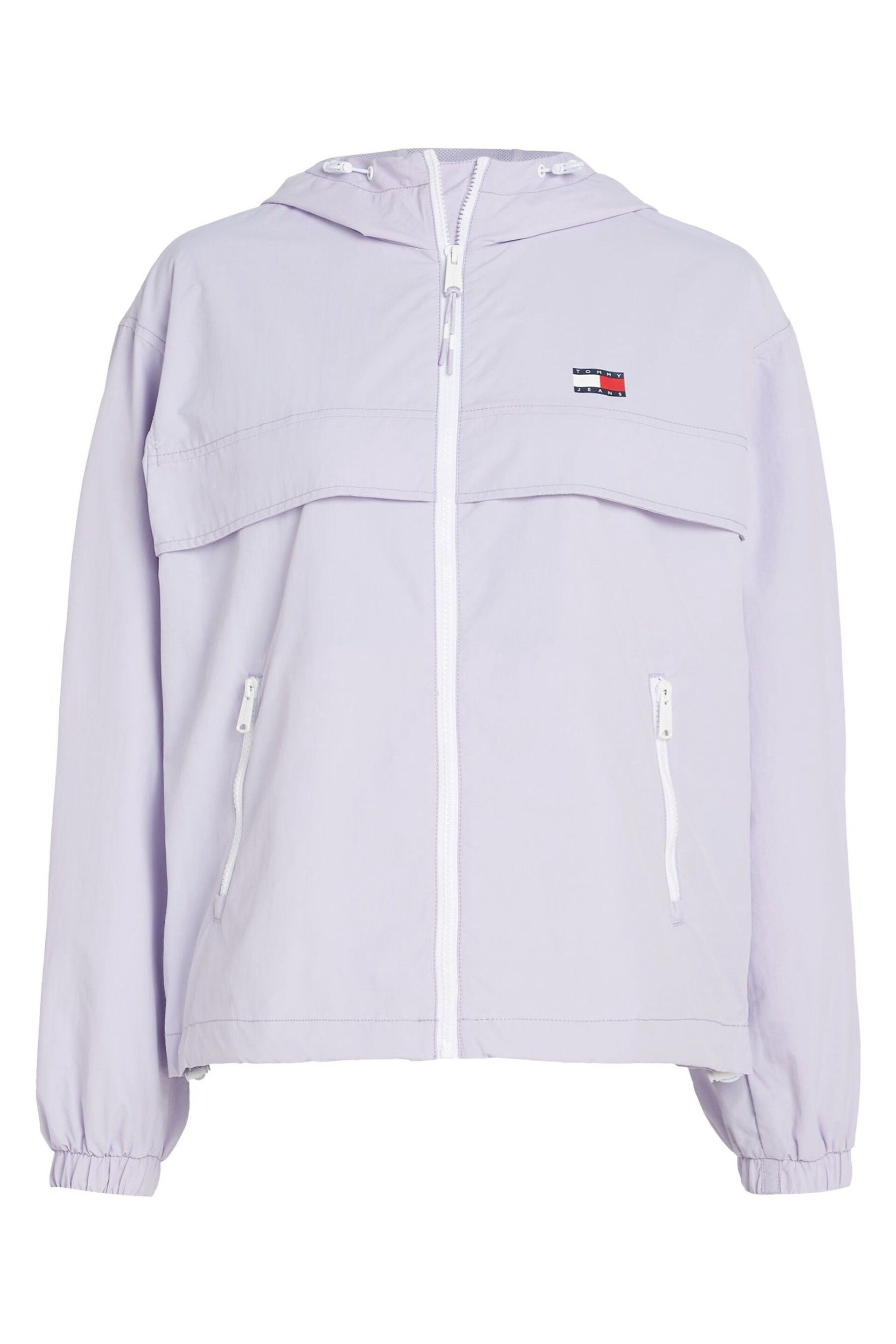 Tommy Jeans Purple Chicago Windbreaker - Image 4 of 6