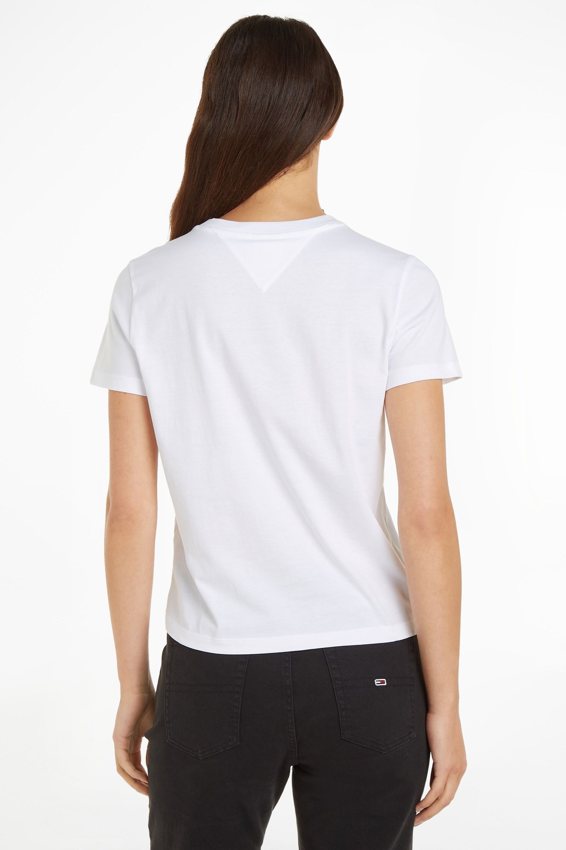 Tommy Jeans Palm Print White T-Shirt - Image 2 of 6