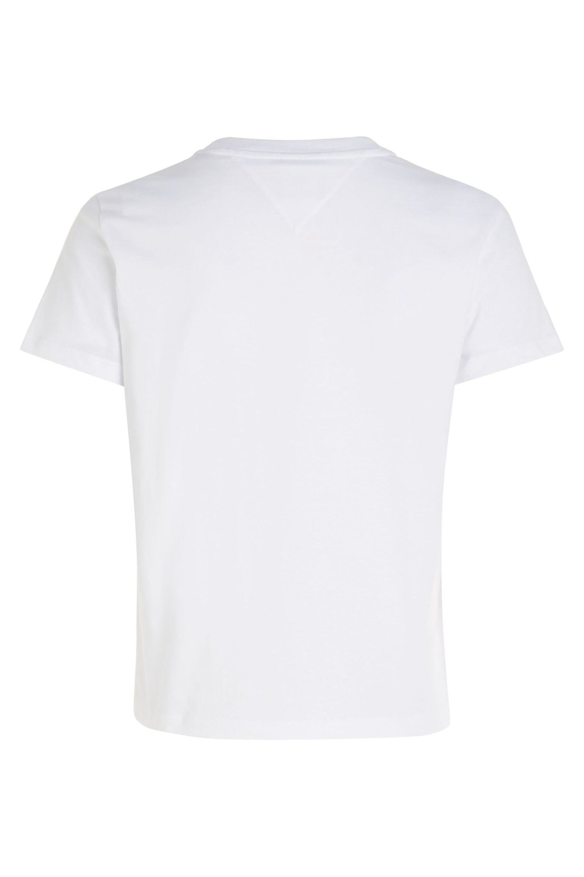 Tommy Jeans Palm Print White T-Shirt - Image 5 of 6