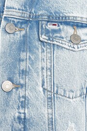 Tommy Jeans Mom Fit Blue Bomber Jacket - Image 6 of 6