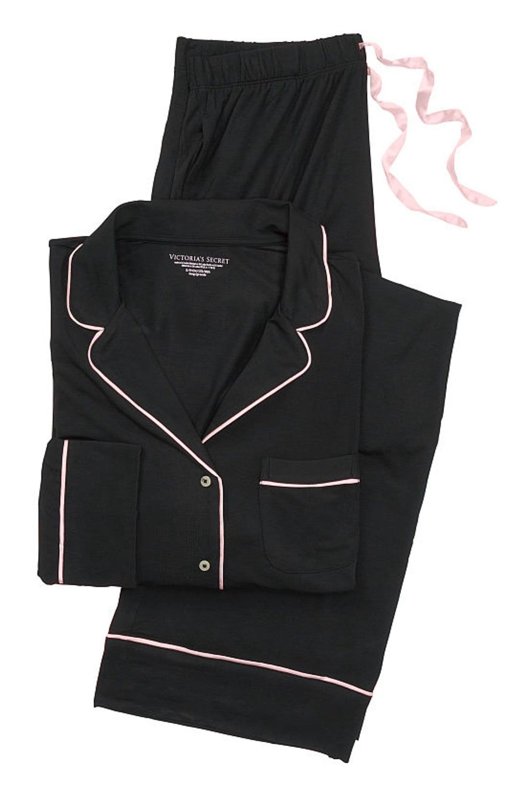 Buy Victoria s Secret Black Modal Long Pyjamas from Next Ireland