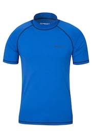 Mountain Warehouse Blue Mens UV Rash Vest - Image 1 of 4