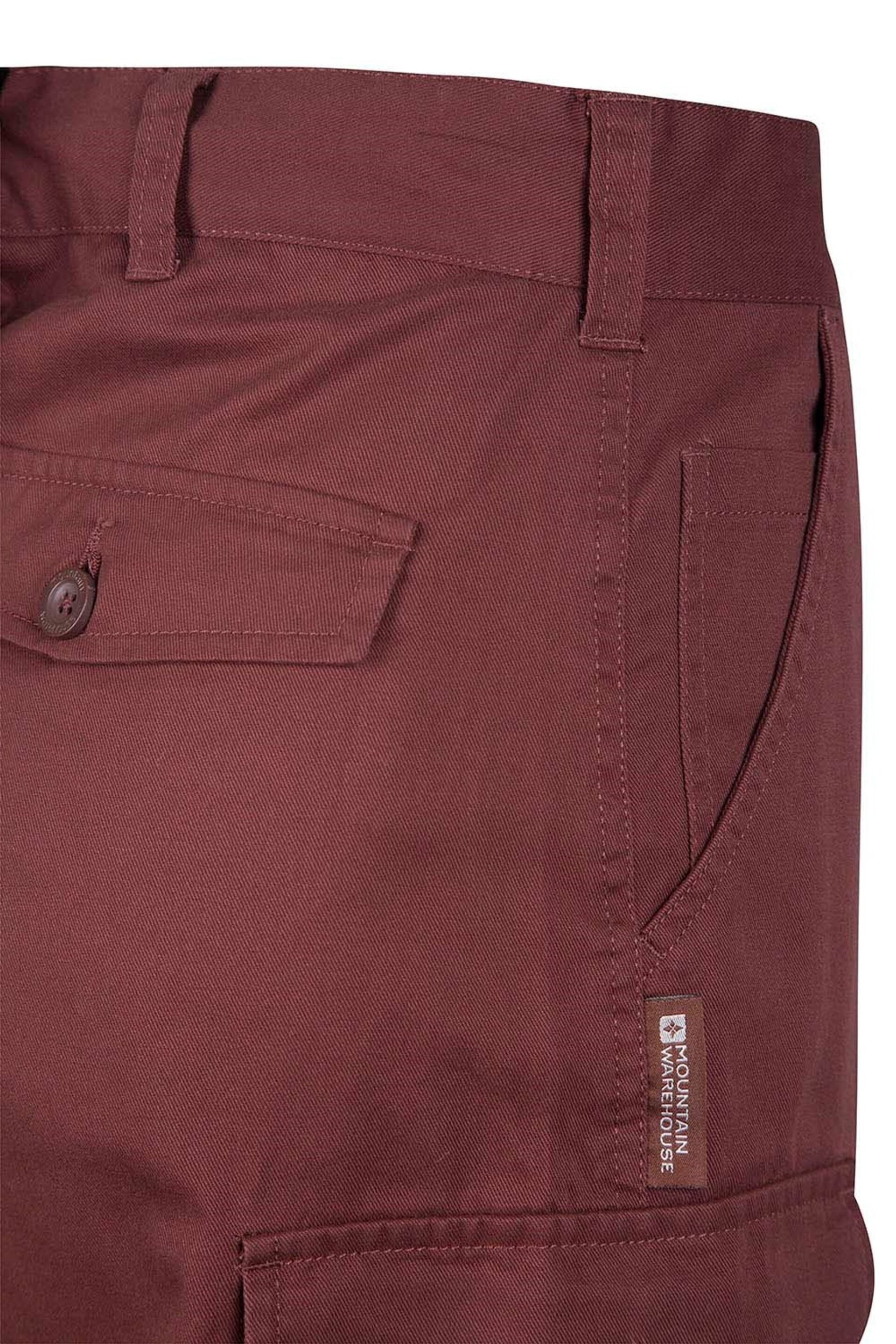 Mountain Warehouse Deep Red Lakeside Mens Cargo Shorts - Image 4 of 4