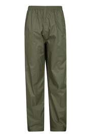 Mountain Warehouse Green Pakka Mens Waterproof Overtrousers - Image 1 of 4