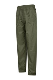 Mountain Warehouse Green Pakka Mens Waterproof Overtrousers - Image 3 of 4