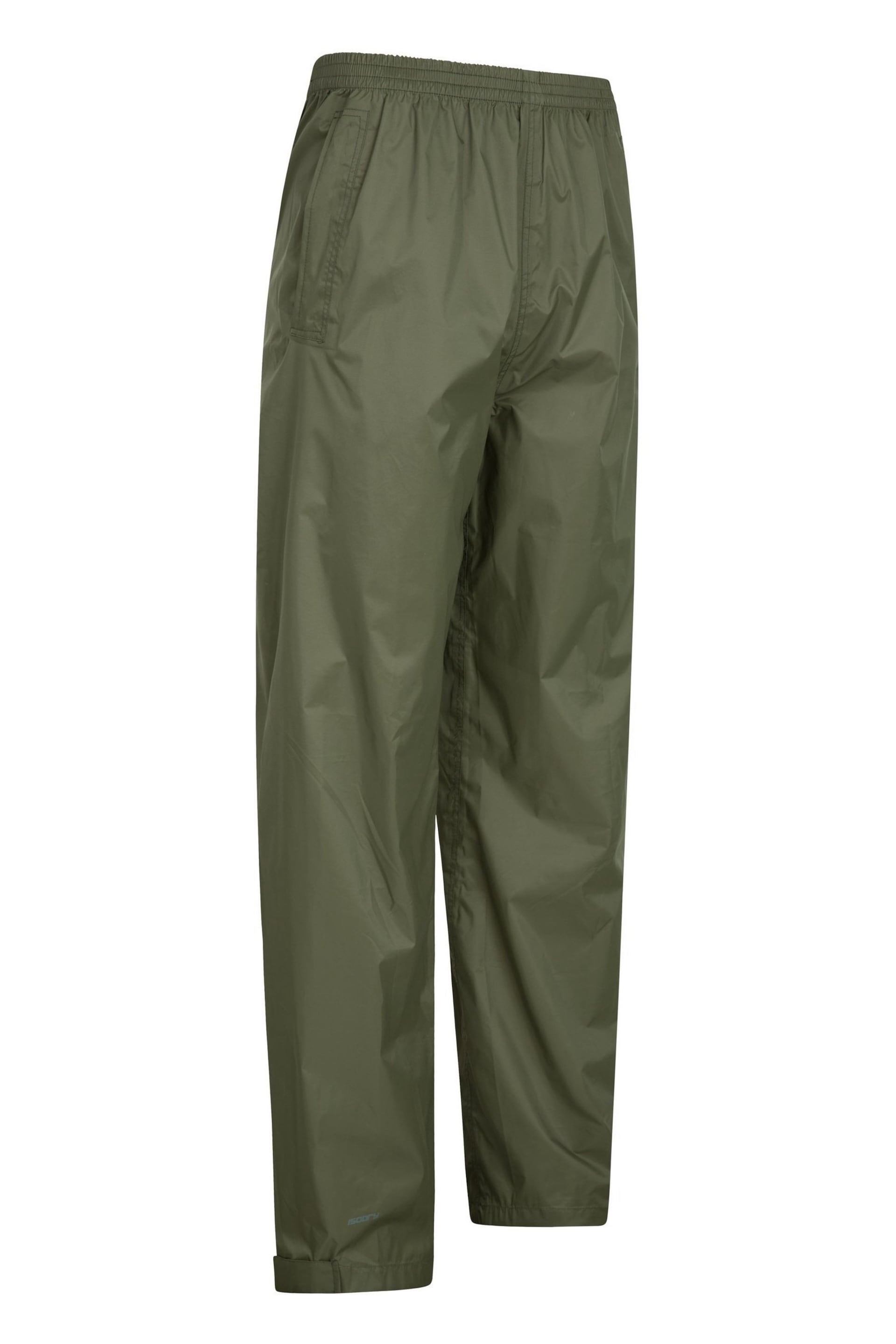 Mountain Warehouse Green Pakka Mens Waterproof Overtrousers - Image 4 of 4