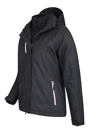 Mountain Warehouse Black Bracken Melange Womens 3 in 1 Waterproof and Breathable Jacket - Image 3 of 4