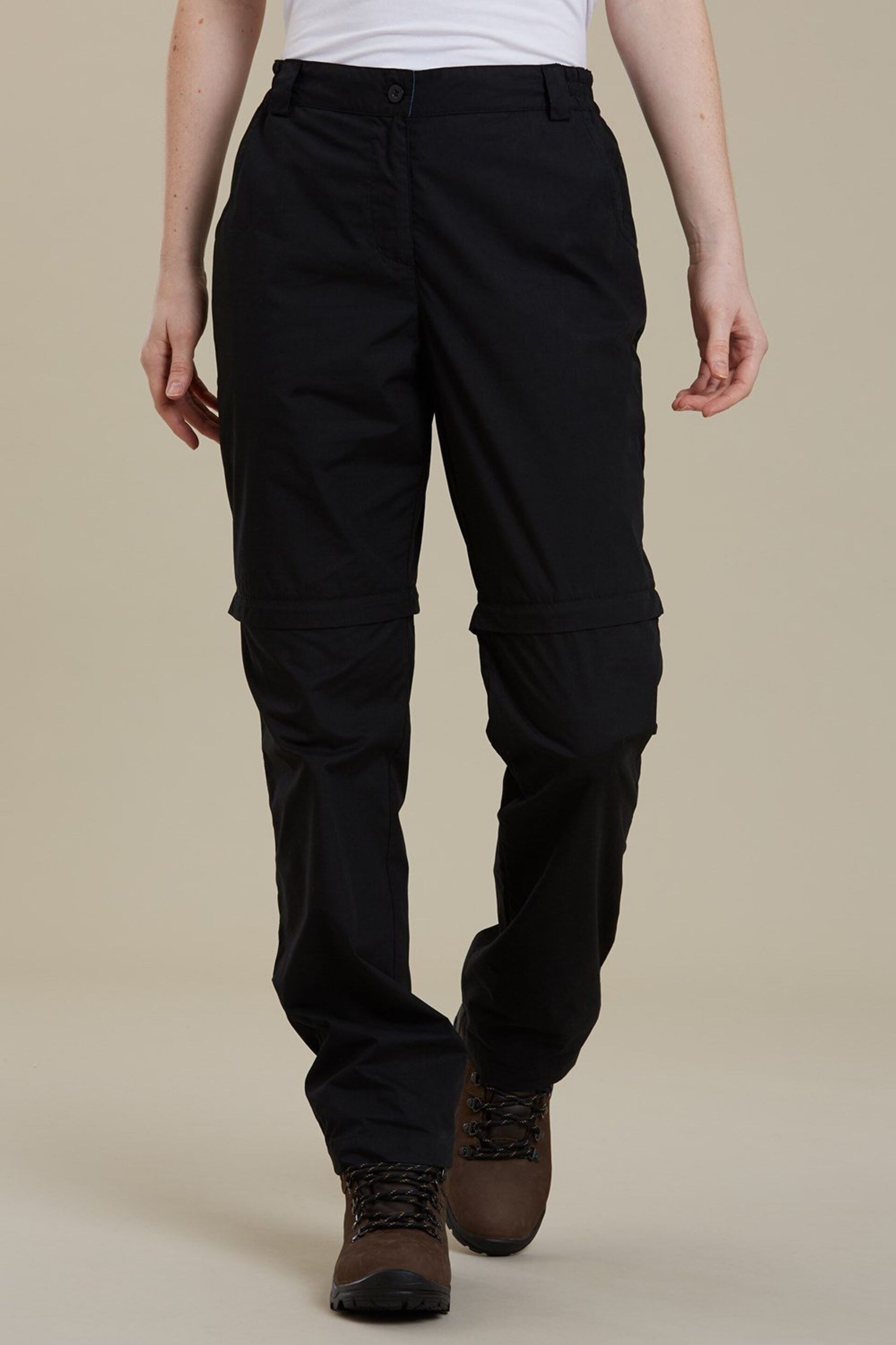 Mountain Warehouse Black Quest Womens Zip-Off Hiking Trousers - Image 1 of 4