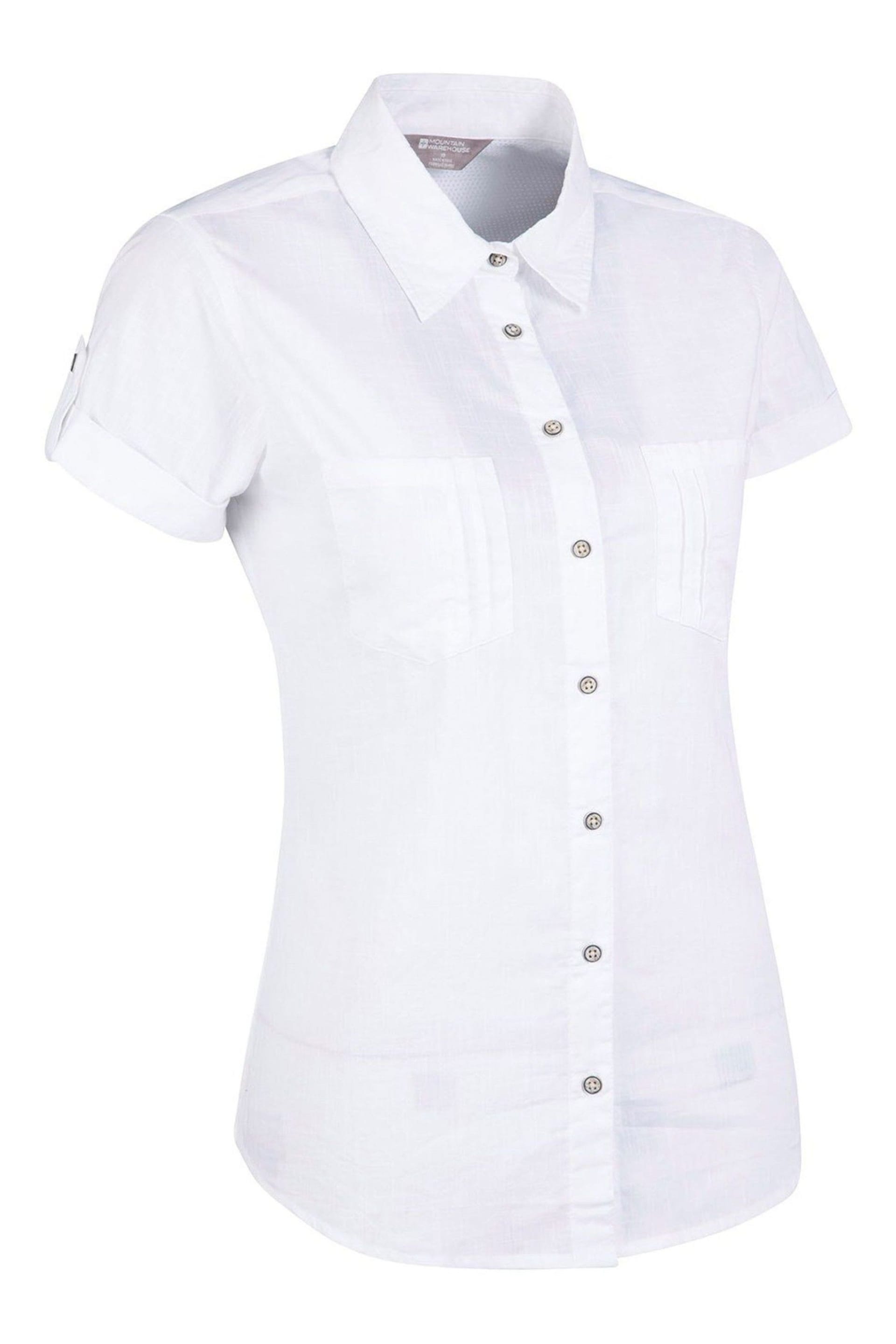 Mountain Warehouse White Coconut Short Sleeve Womens Shirt - Image 2 of 4