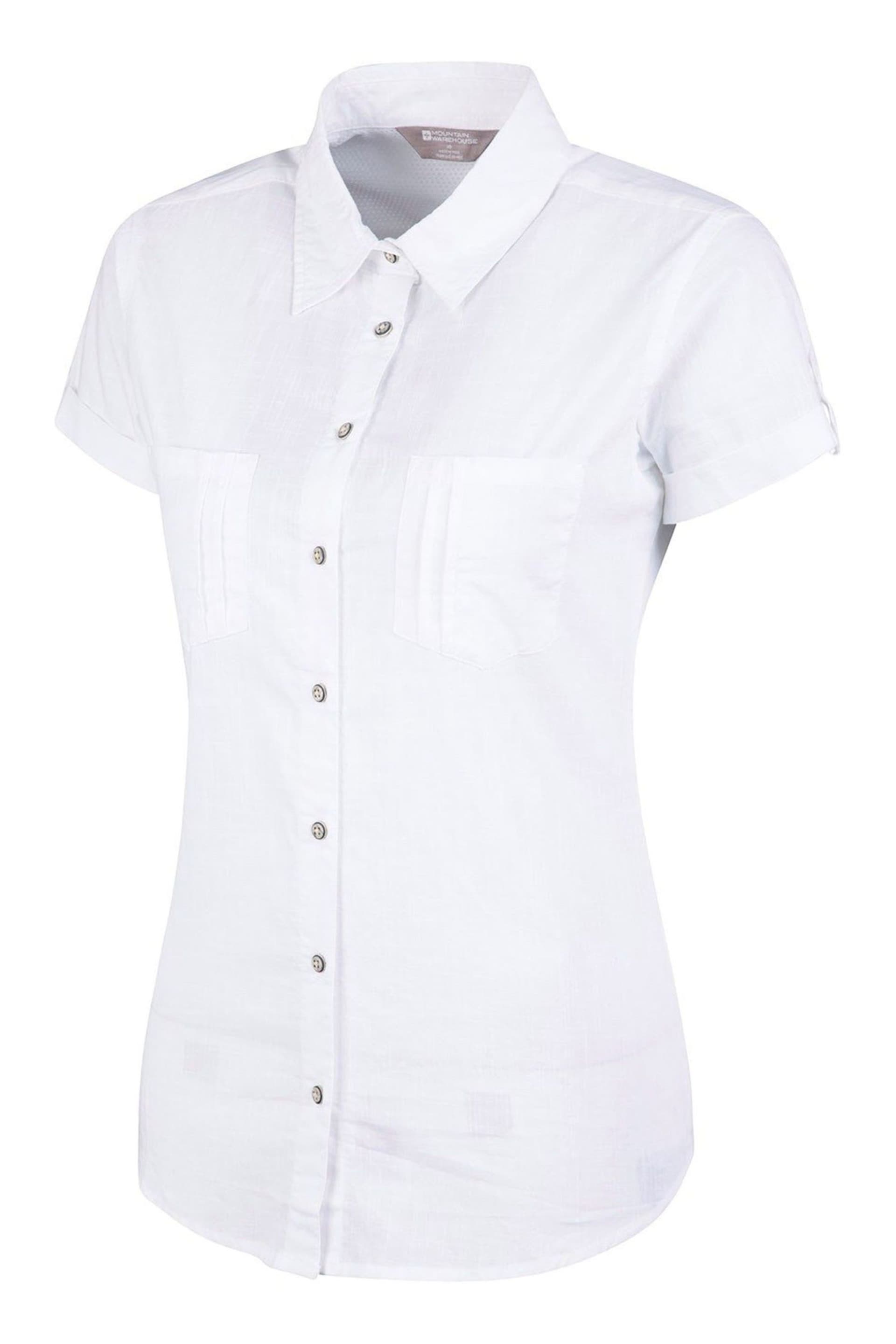 Mountain Warehouse White Coconut Short Sleeve Womens Shirt - Image 3 of 4