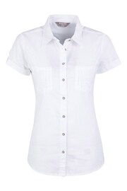 Mountain Warehouse White Coconut Short Sleeve Womens Shirt - Image 4 of 4