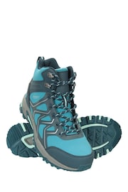 Mountain Warehouse Teal Shadow Womens Waterproof, Breathable Softshell Walking Boots - Image 2 of 2