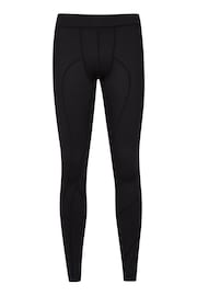 Mountain Warehouse Pure Black Mens Stretch Running Leggings - Image 1 of 3