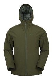 Mountain Warehouse Green Covert Mens Lightweight, Waterproof Outdoor Jacket - Image 2 of 4