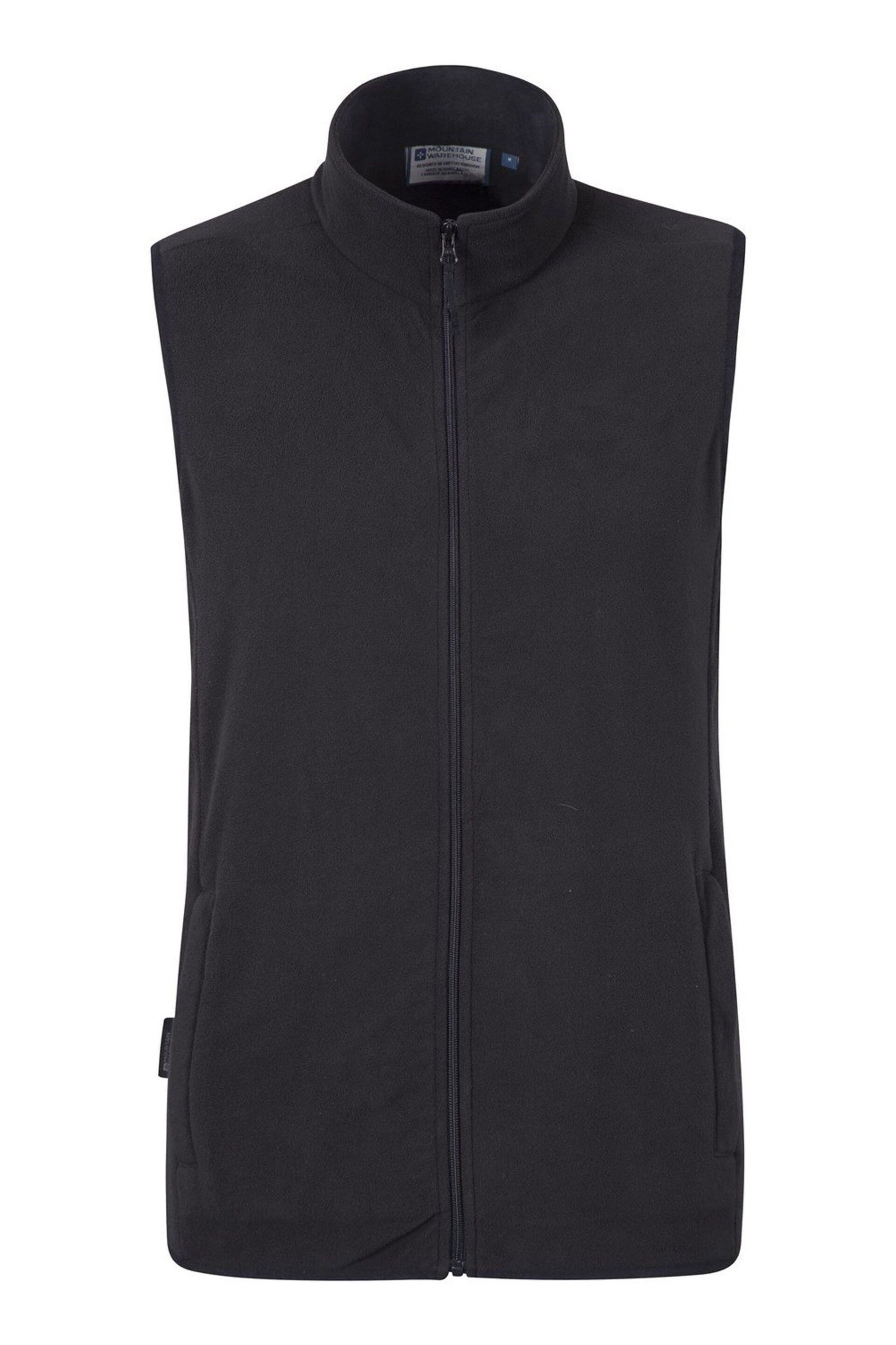 Mountain Warehouse Black Alder Mens Micro Fleece Gilet - Image 1 of 4