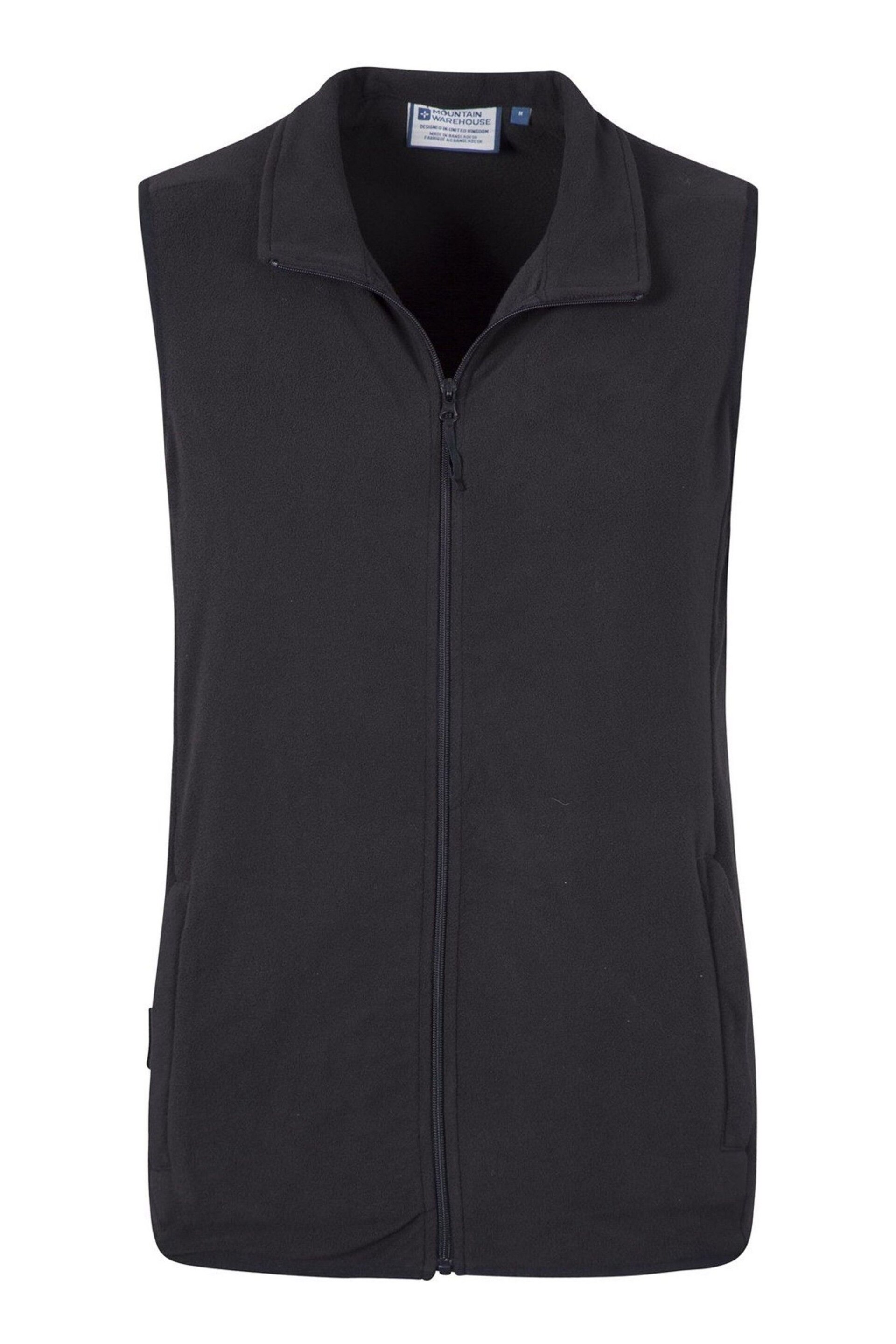 Mountain Warehouse Black Alder Mens Micro Fleece Gilet - Image 2 of 4