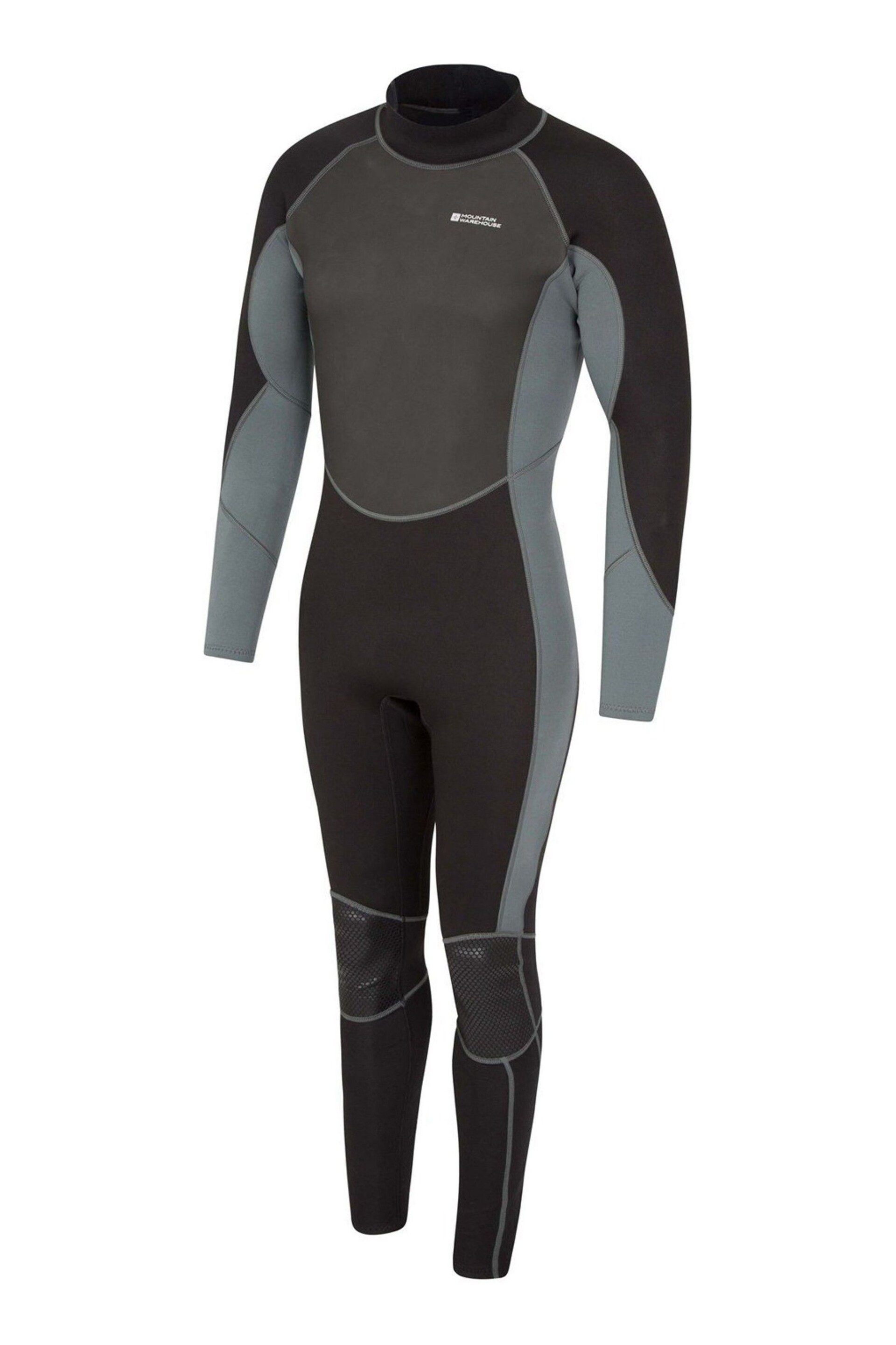 Mountain Warehouse Charcoal Grey Mens Full Length Neoprene Wetsuit - Image 3 of 4