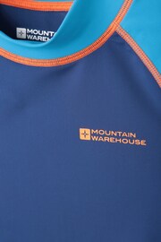 Mountain Warehouse Blue Kids Long Sleeved Rash Vest - Image 4 of 4