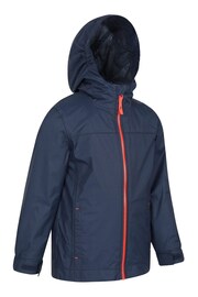 Mountain Warehouse Blue Torrent Kids Waterproof Jacket - Image 2 of 4