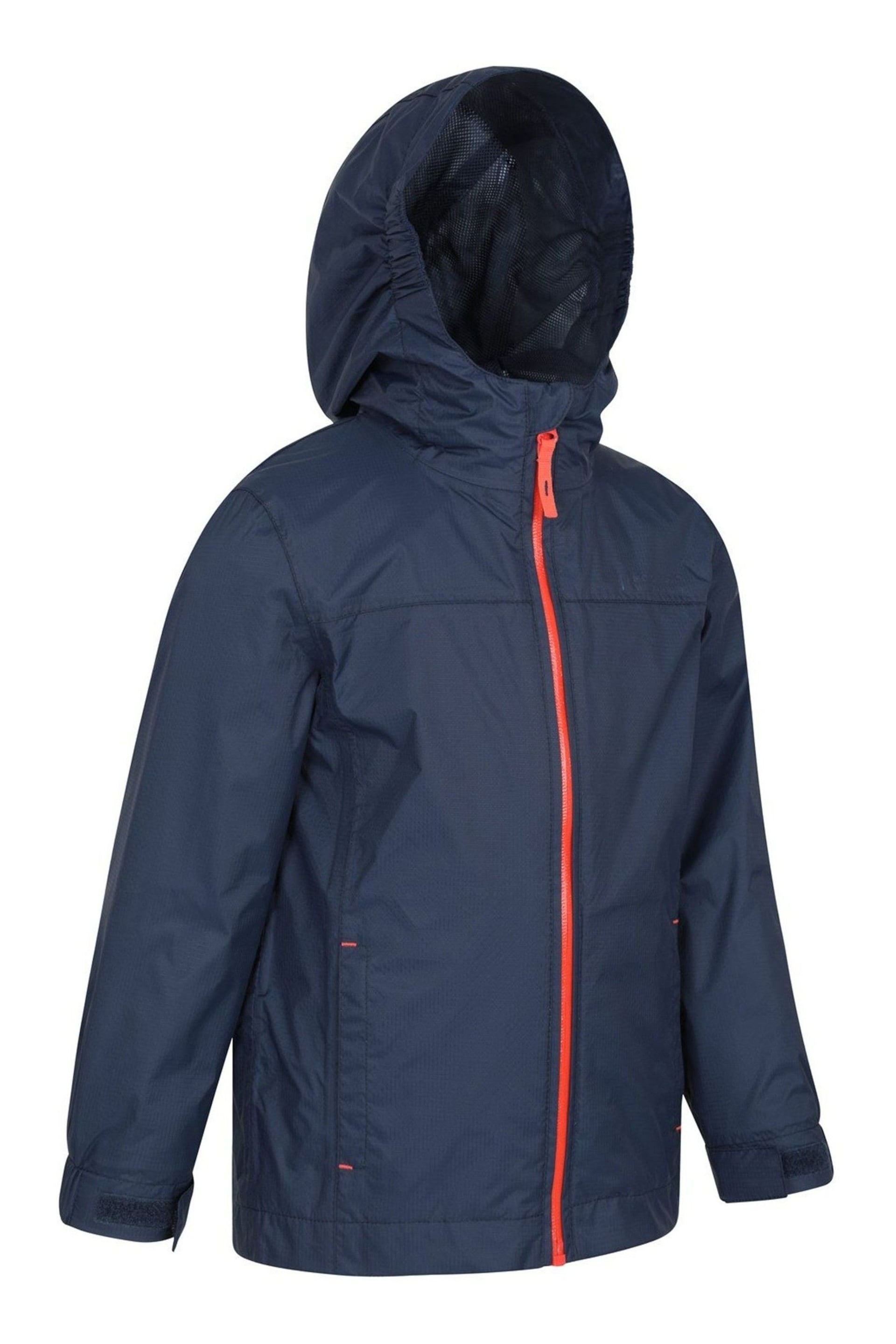 Mountain Warehouse Blue Torrent Kids Waterproof Jacket - Image 2 of 4