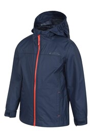 Mountain Warehouse Blue Torrent Kids Waterproof Jacket - Image 4 of 4