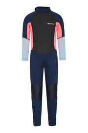 Mountain Warehouse Bright Pink Kids Full Length 2.5mm Neoprene Wetsuit - Image 1 of 4