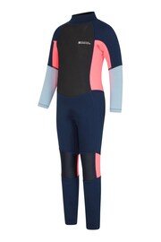 Mountain Warehouse Bright Pink Kids Full Length 2.5mm Neoprene Wetsuit - Image 3 of 4