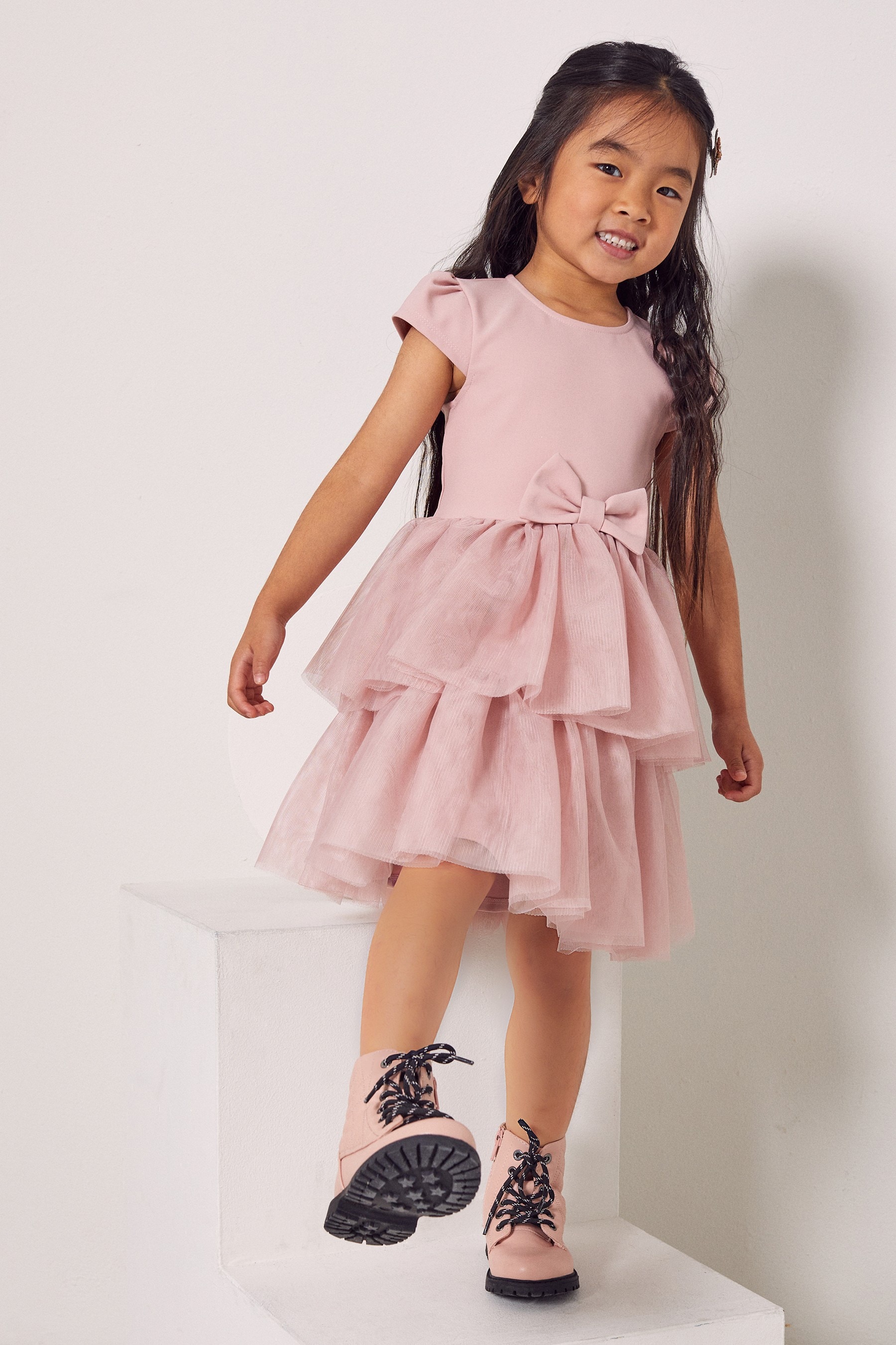 Buy Lipsy Pink Mini Tutu Tulle Dress from Next Luxembourg