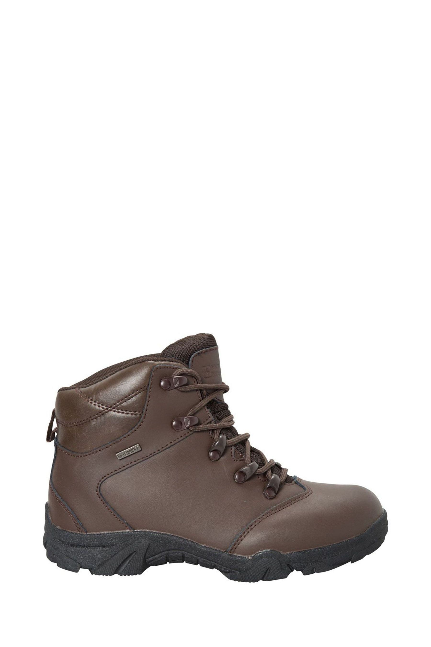 Kids leather walking boots top