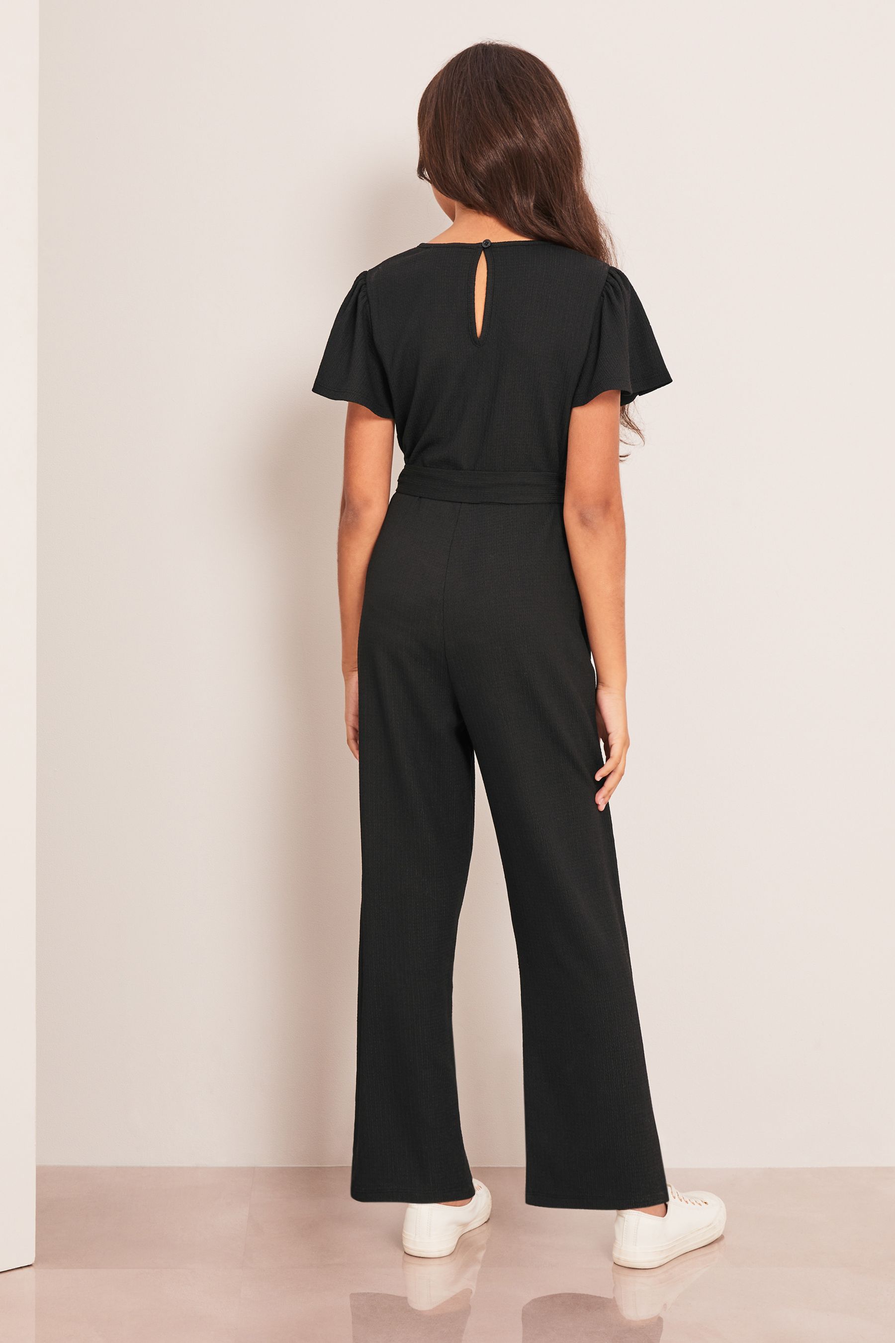 Calvin klein flutter sleeve jumpsuit best sale