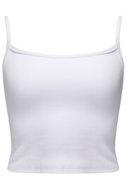 Pour Moi White Off Duty Rib Jersey Support Cami - Image 4 of 5