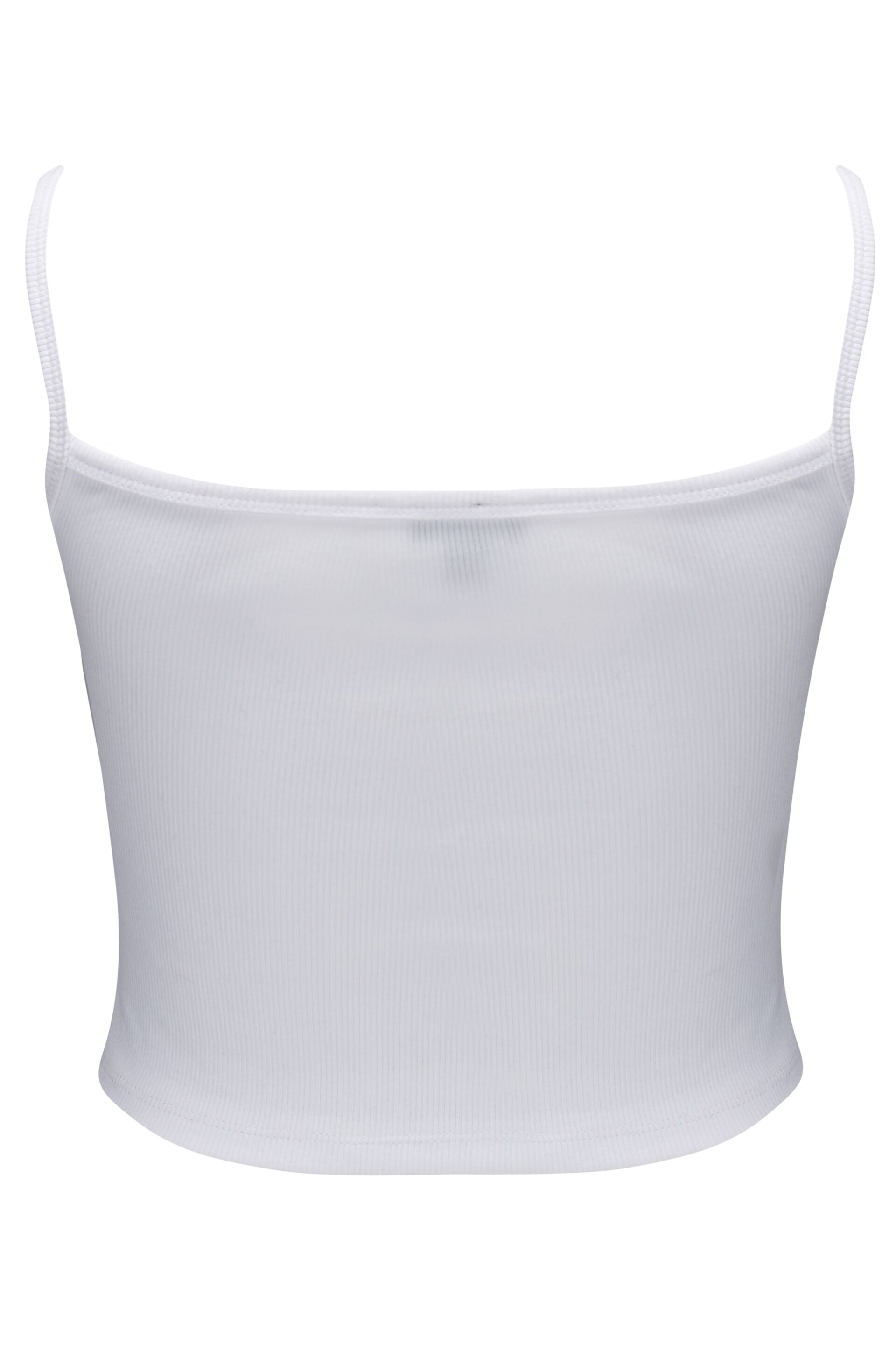 Pour Moi White Off Duty Rib Jersey Support Cami - Image 5 of 5