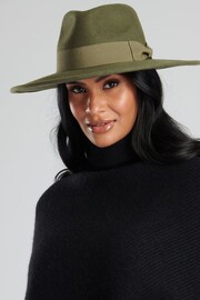 South Beach Green Wool Fedora Hat - Image 1 of 3