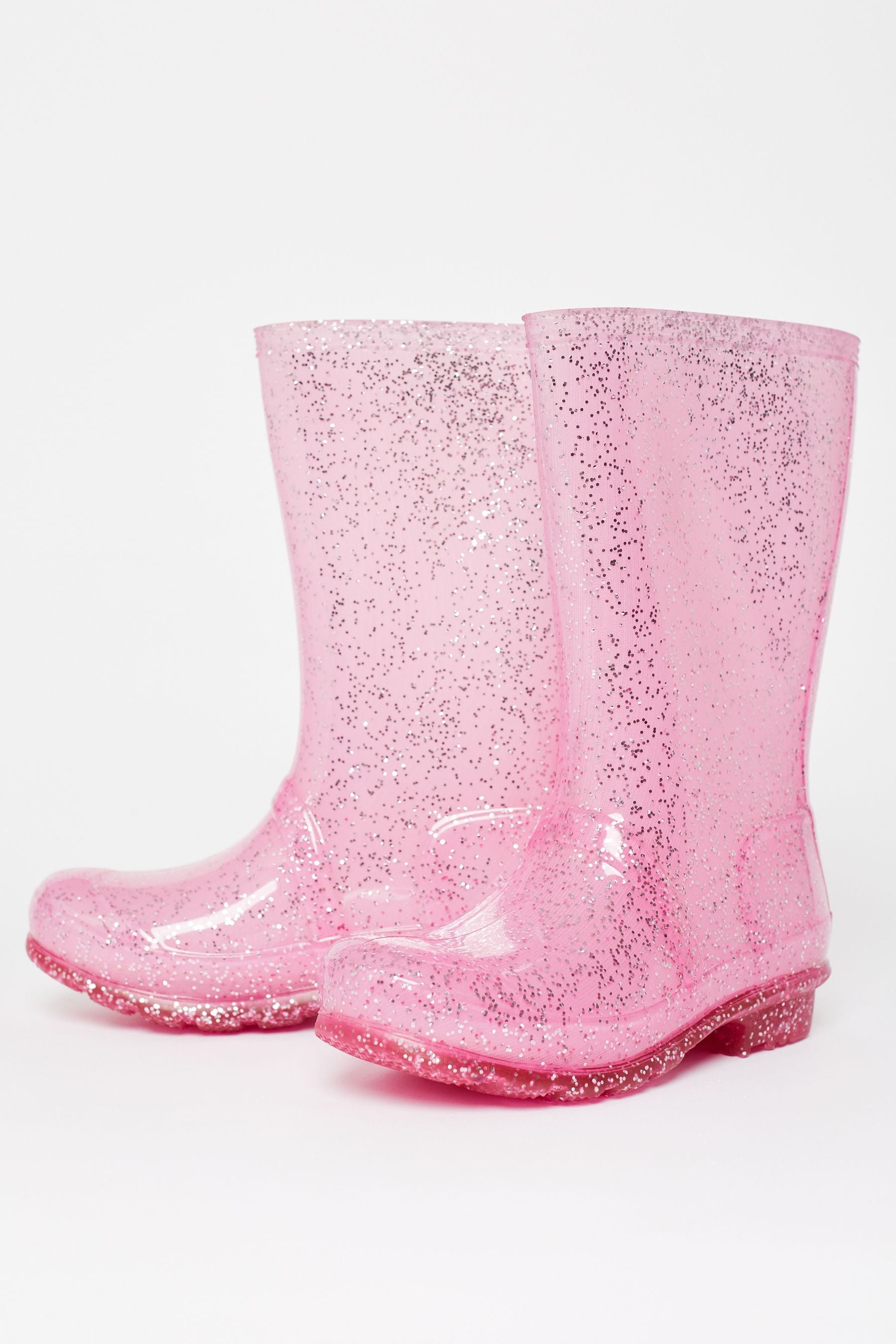 Buy Lipsy Pink Glitter Waterproof Welly Boot from Next Luxembourg