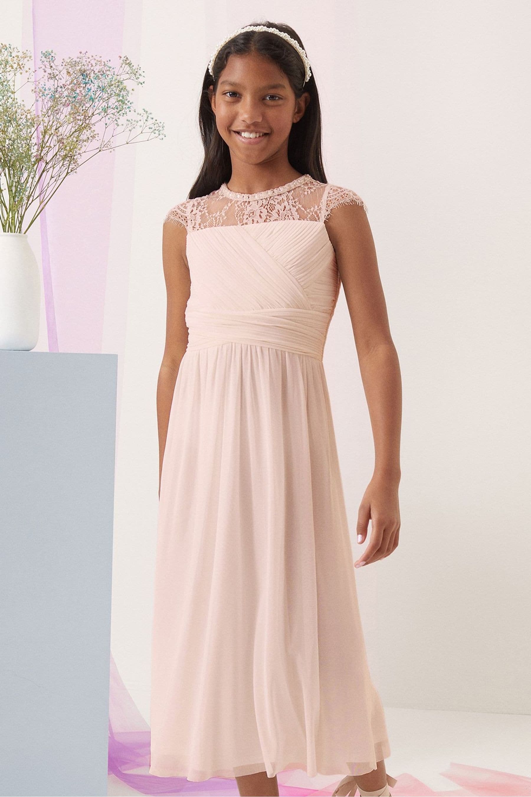Buy Lipsy Blush Pink Embellished Neck Occasion Maxi Dress from Next Austria