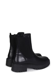 Linzi Black Faux Leather Andrea Soft Silver Stud Detail Sole Chelsea Boot - Image 5 of 5