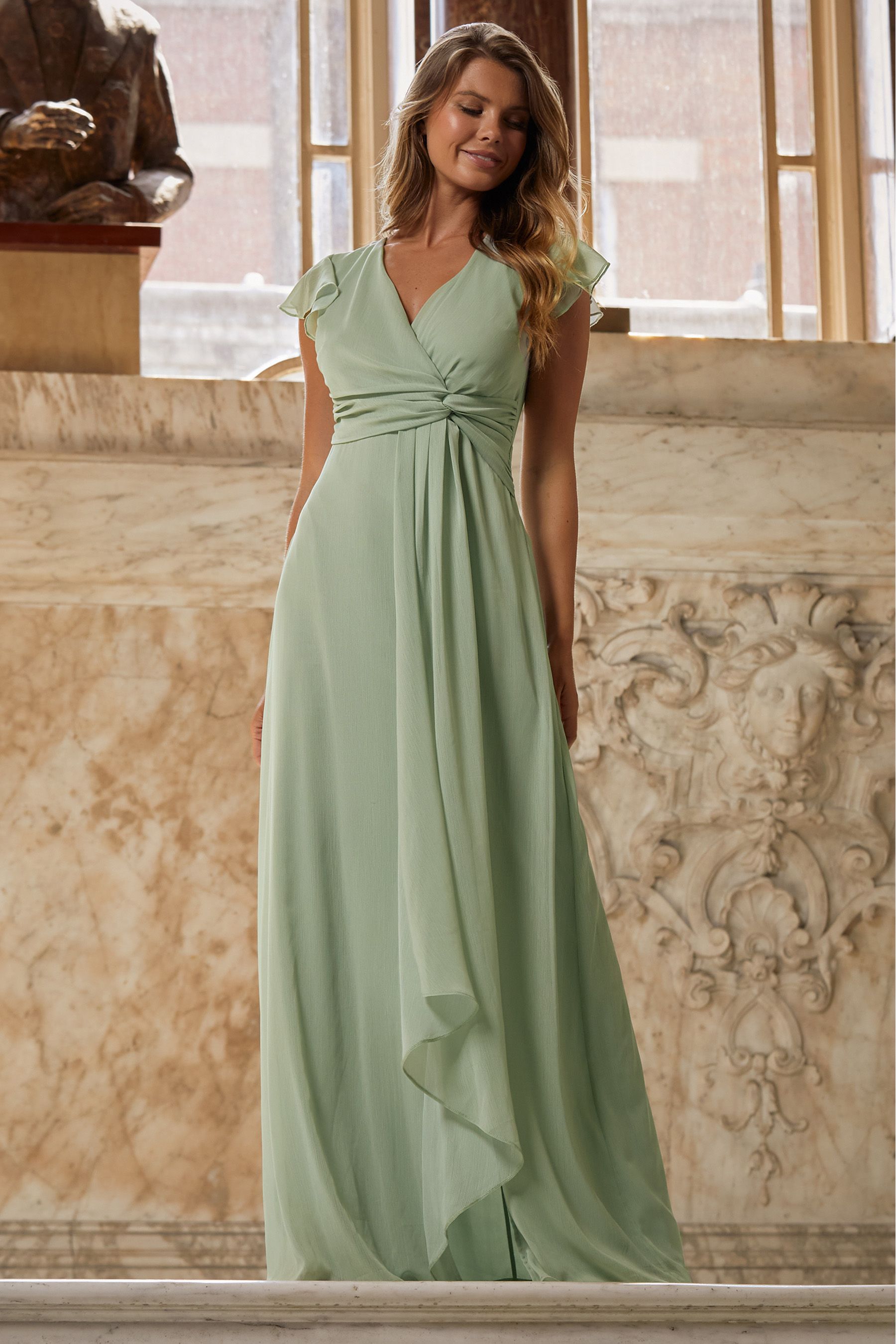 Lipsy green maxi dress online