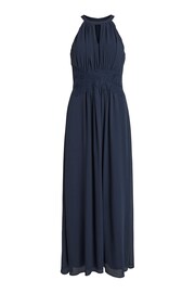 VILA Navy Halter Neck Tulle Maxi Dress - Image 5 of 5