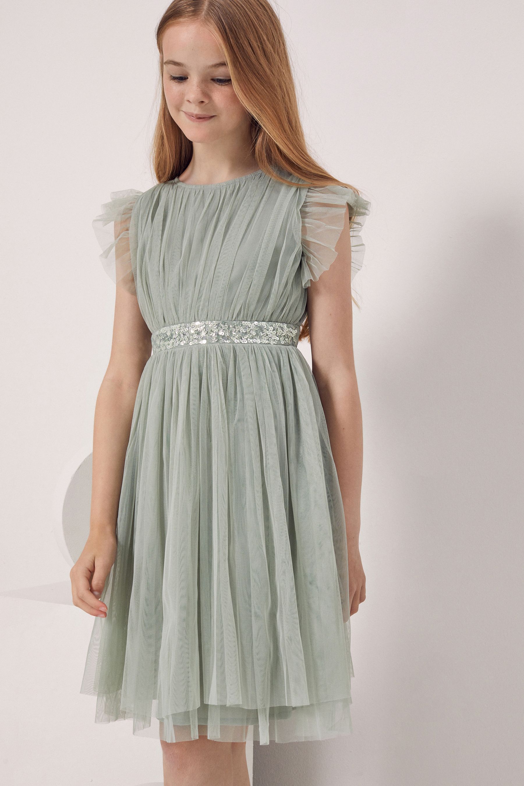 Sage green party dress on sale