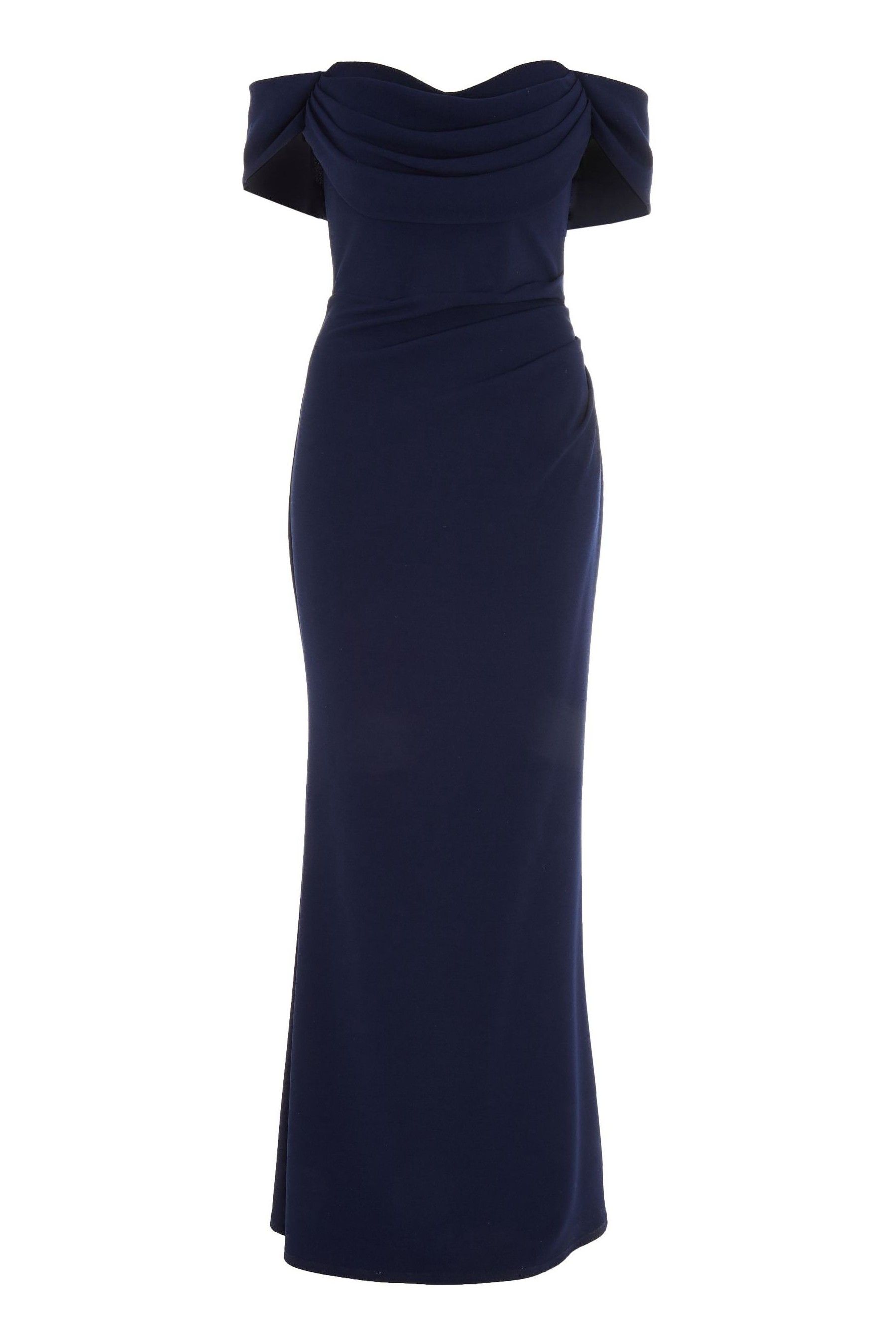 Buy Quiz Navy Split Leg Maxi Dress from Next Luxembourg