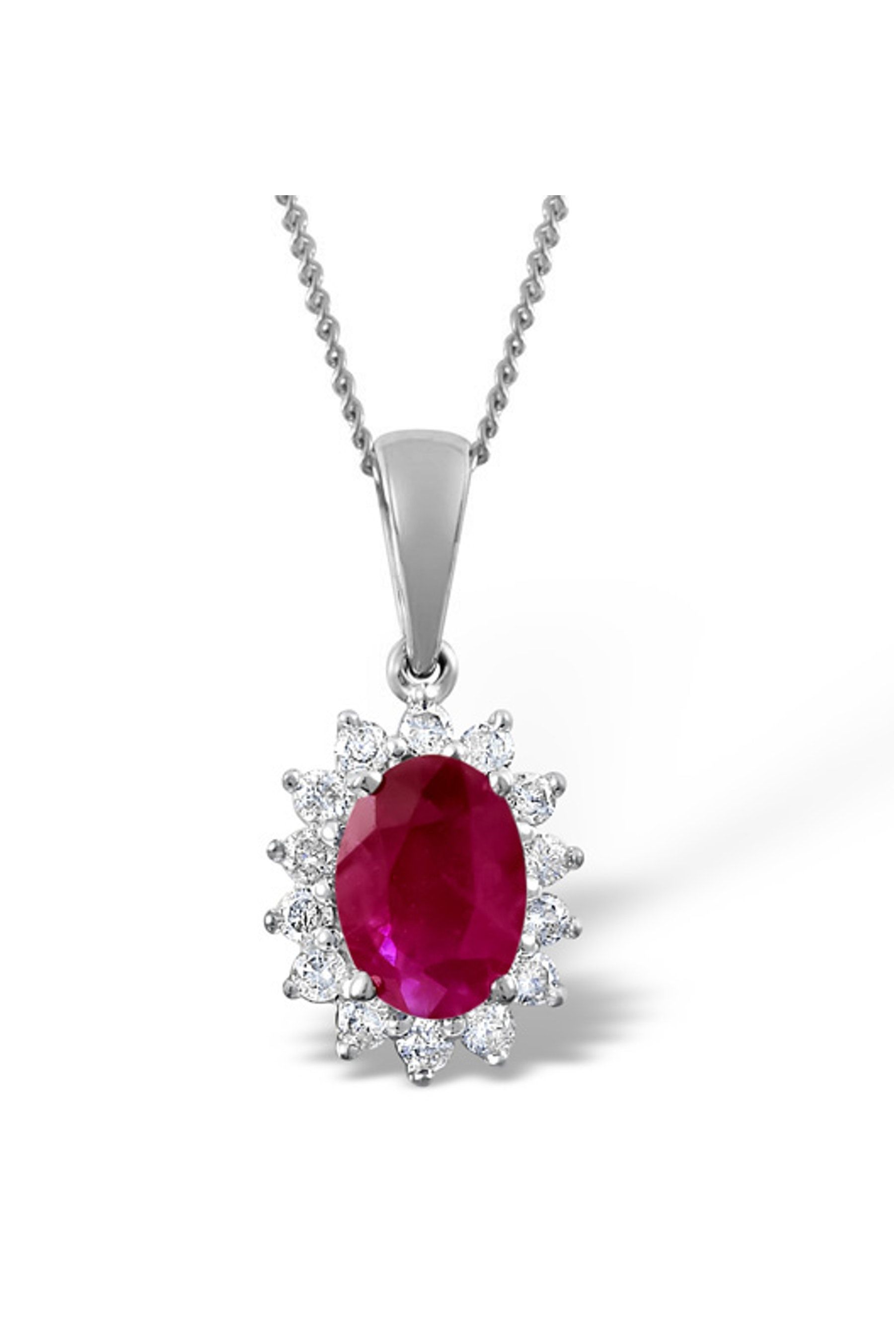 Red ruby diamond necklace online