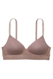 Victoria's Secret PINK Iced Coffee Brown Non Wired Lightly Lined Cotton Bra - Image 3 of 3