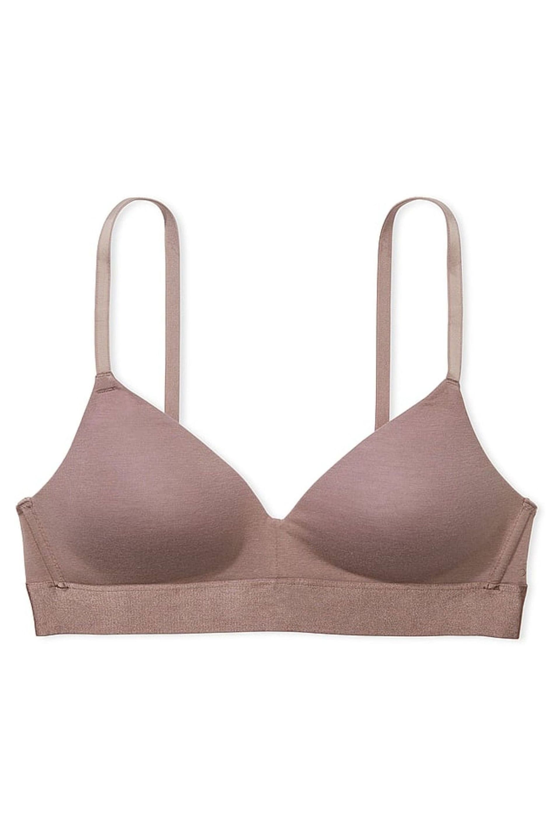 Victoria's Secret PINK Iced Coffee Brown Non Wired Lightly Lined Cotton Bra - Image 3 of 3