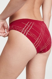 Victoria's Secret Red Laquer Logo Tartan Smooth Bikini Knickers - Image 2 of 4