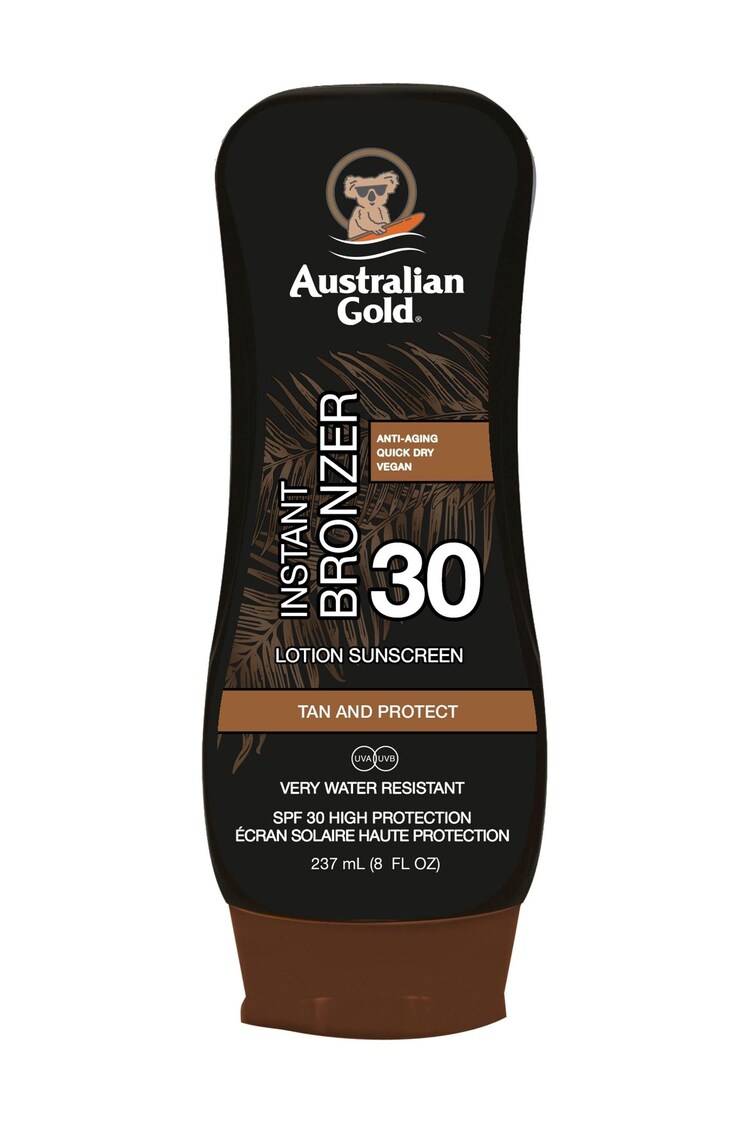 Australian Gold SPF 30 Instant Bronzer Lotion Suncream 237ml - Image 1 of 2