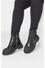 Yours Curve Black Extra Wide Fit High Shaft Chelsea Boot - Image 1 of 5