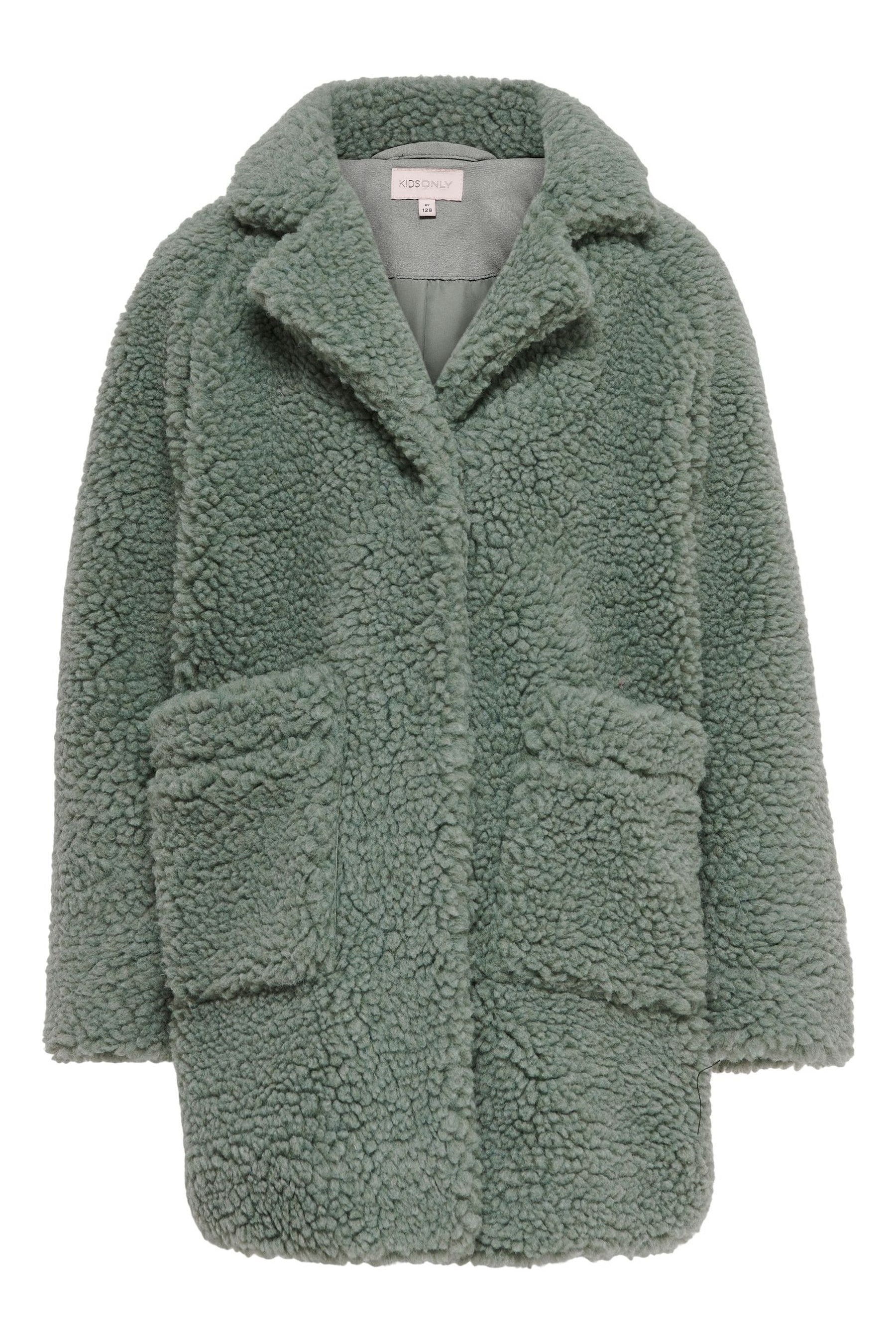 Green teddy bear coat online
