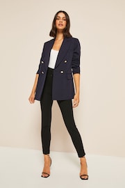 Friends Like These Navy Military Double Breasted Tailored Blazer - Image 3 of 4