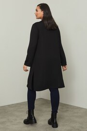 Lipsy Black Curve Curve Longline Cardigan - Image 2 of 4